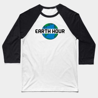 Earth Hour Baseball T-Shirt